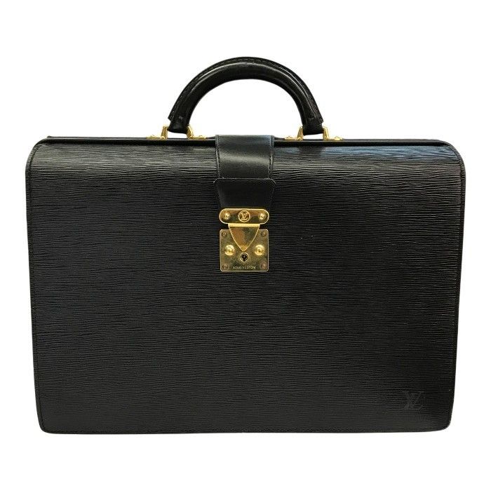 LOUIS VUITTON ルイ ヴィトン エピ セルヴィエット フェルモワール ビジネスバッグ メンズ ブリーフケース ドクターバッグ ノワール M54352 中古 T1 LOUIS VUITTON ルイ ヴィトン エピ セルヴィエット フェルモワール