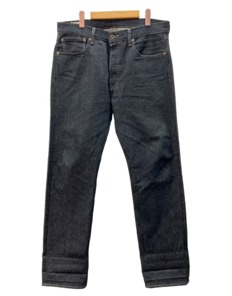 リーバイス Levi's PREMIUM Denim Pants デニム パンツ ボタンフライ ジーンズ 黒 ロゴ 501 デニム ブラック サイズW34L34 104MB-550
