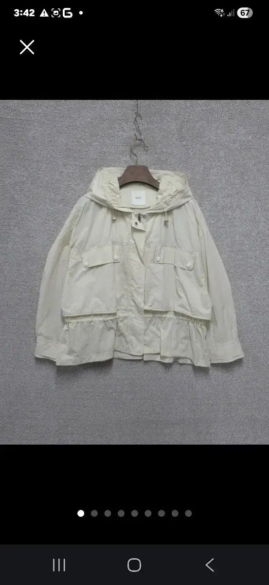 ジューク 23SS アイボリー フード ジャケット