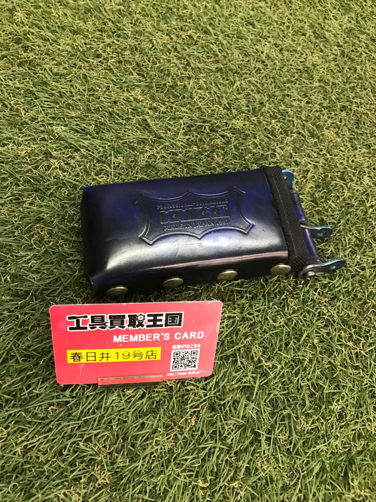 【中古品】【0906】KNICKS(ニックス) アドバンガラス革 チェーン3連結タイプ ADV-100LDX3-BL　ITB61V5QNHNF