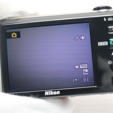 美品 COOLPIX S6000 フラッシュレッド 即日発送 Nikon デジカメ