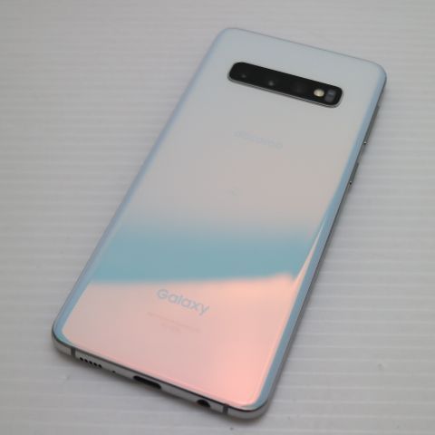 超美品 SC-03L Galaxy S10 プリズムホワイト スマホ 本体 白ロム 土日