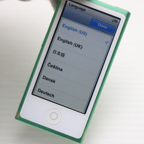 美品 iPod nano 第7世代 16GB グリーン 即日発送 MD478J/A MD478J/A