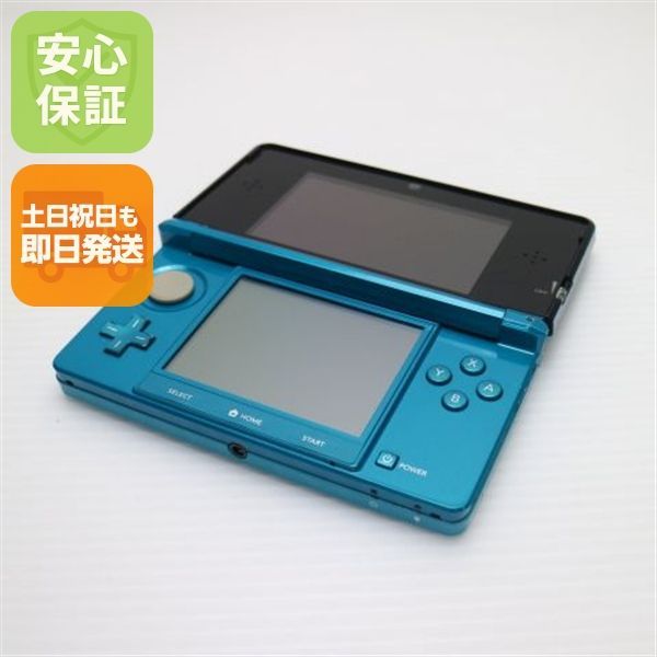 美品 ニンテンドー3DS アクアブルー 即日発送 game 任天堂 本体 土日祝発送OK 07000