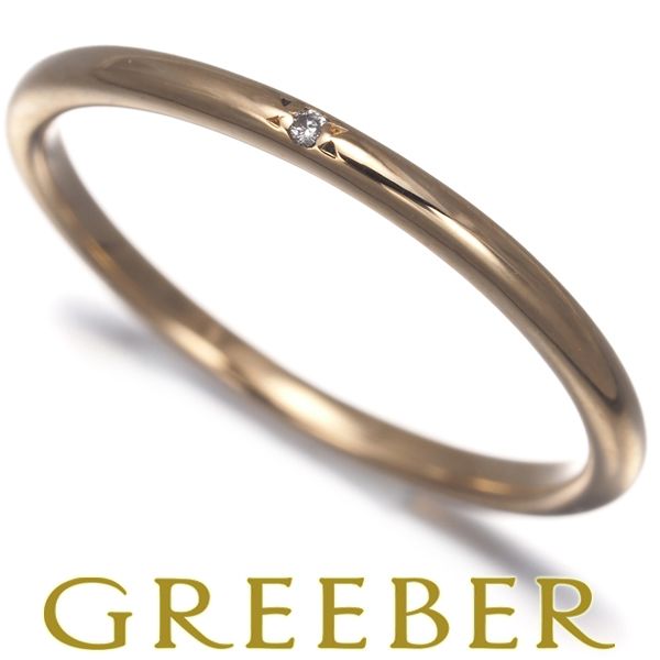 アガット リング ダイヤ ダイヤモンド 0.05ct 一粒 9号 K10PG #193938