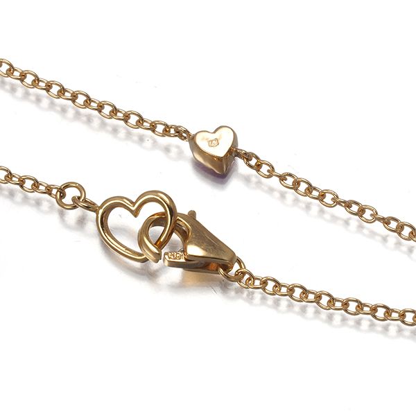ポンテヴェキオ ネックレス ピンクサファイア 0.13ct ルビー ダイヤ