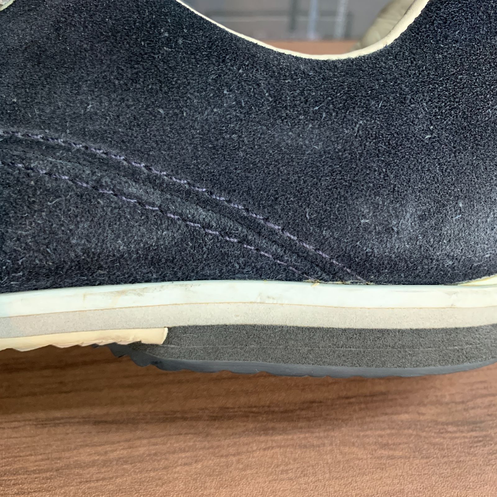 PRADA プラダ スエード スニーカー ダークネイビー メンズ 28cm 