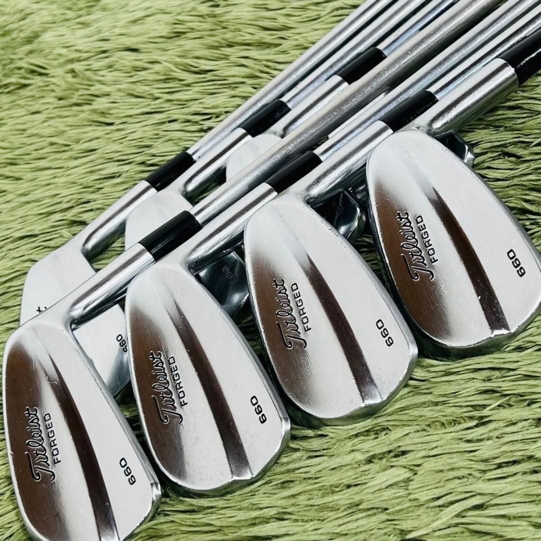 【中古】タイトリスト フォージド660 アイアン8本セット メンズゴルフ Titleist FORGED RIFLE PROJECT X PRECISION HIGH LAUNCH 右利き 男性 スチールシャフト flex S