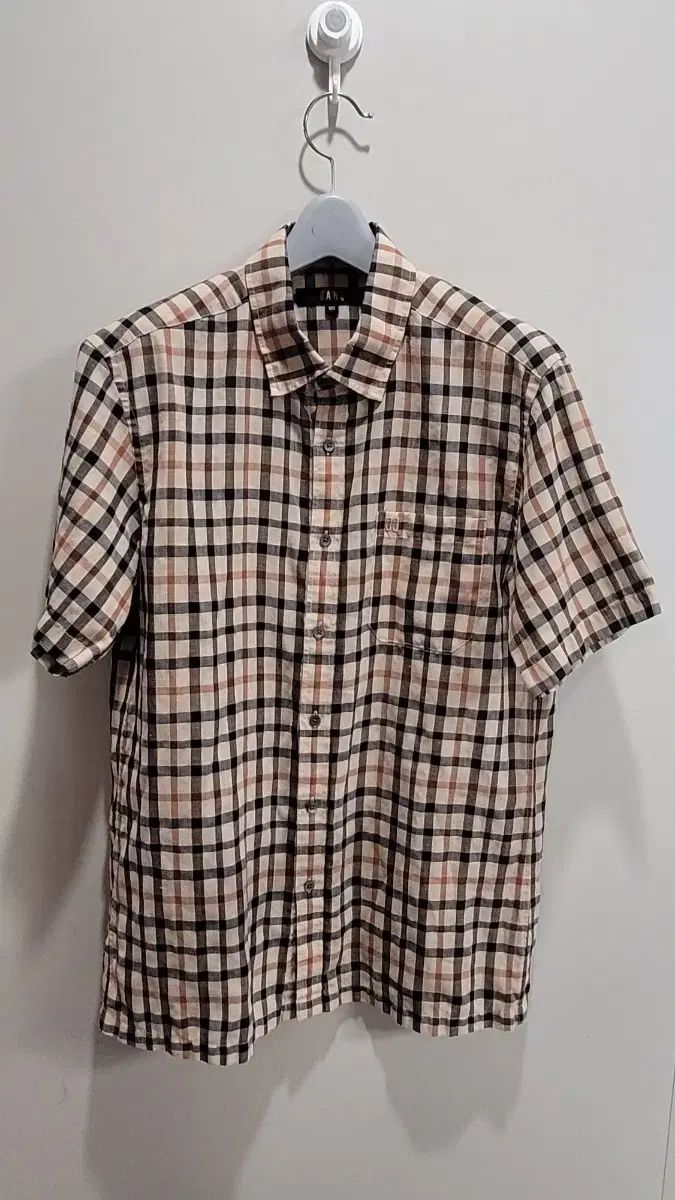 DAKS メンズ ウール 麻 シグネチャー シャツ