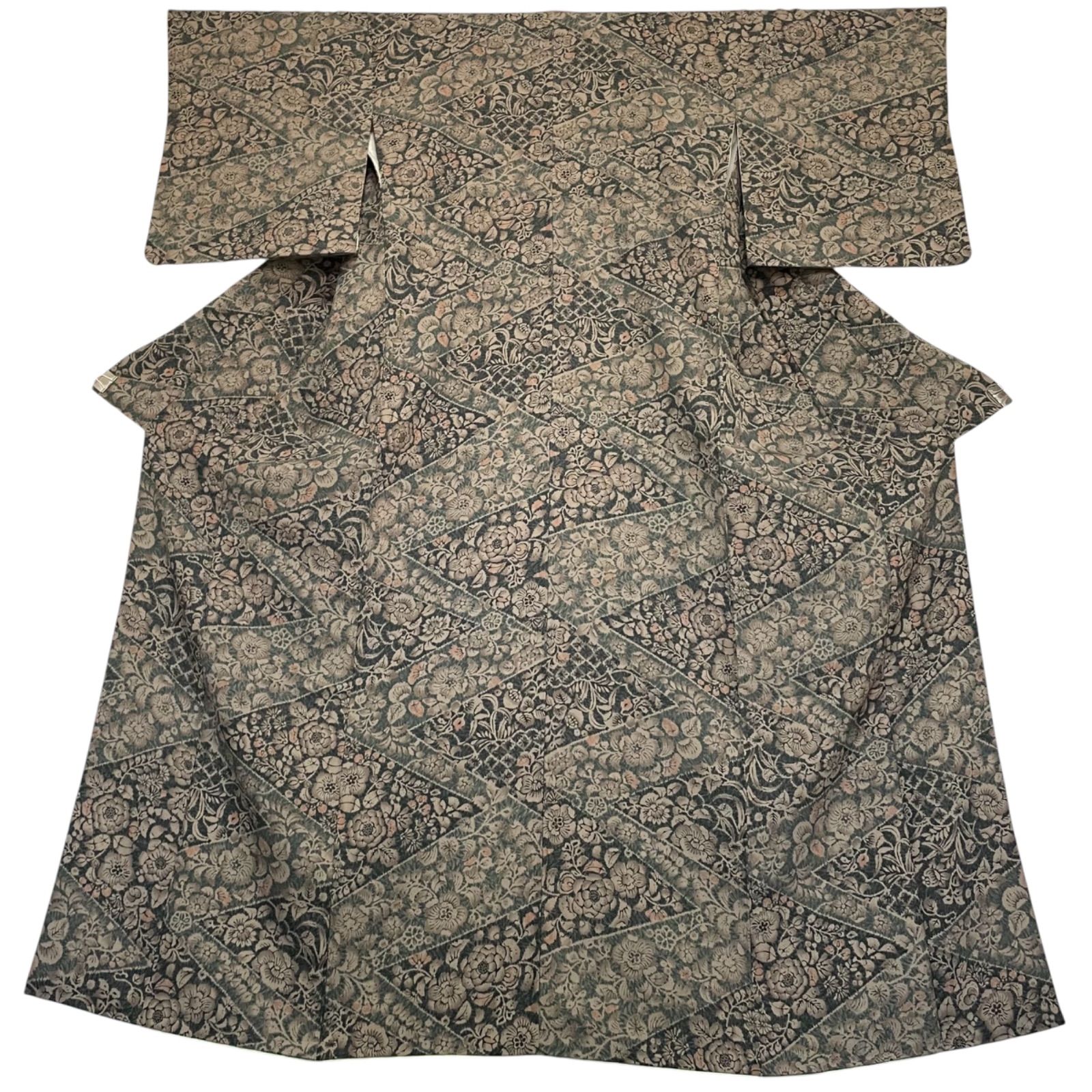 J898 美品 浜ちりめん 辻が花 正絹 和装 和服 着物 - メルカリ