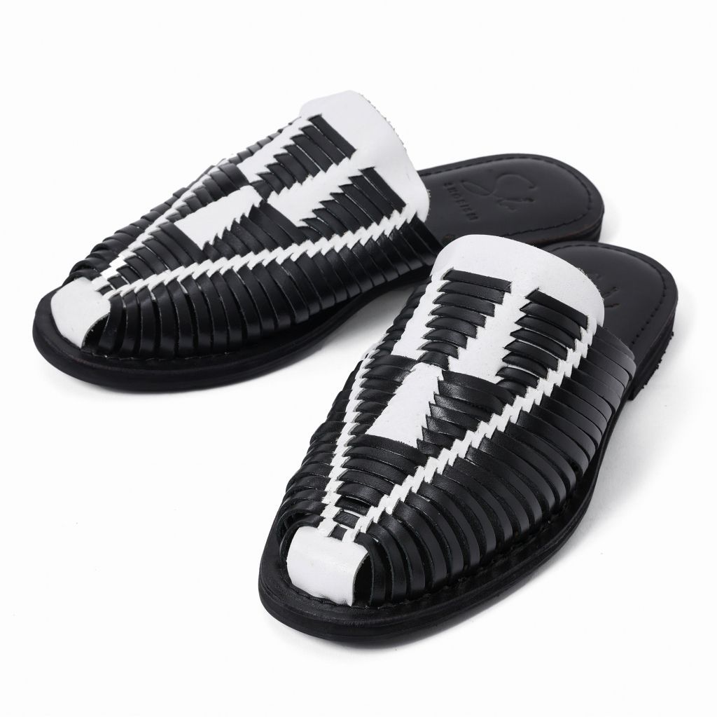 Si -shoeism- DE1504 [ Huarache Mule ] BLACK MULTI