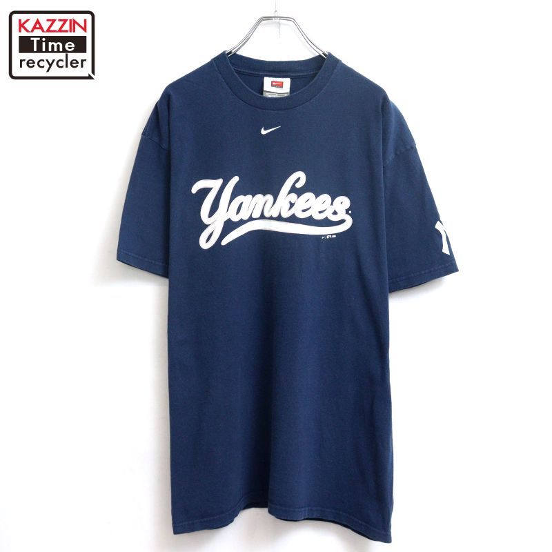 00s MLB NIKE ニューヨーク・ヤンキース 半袖Ｔシャツ メンズ 表記Lサイズ
