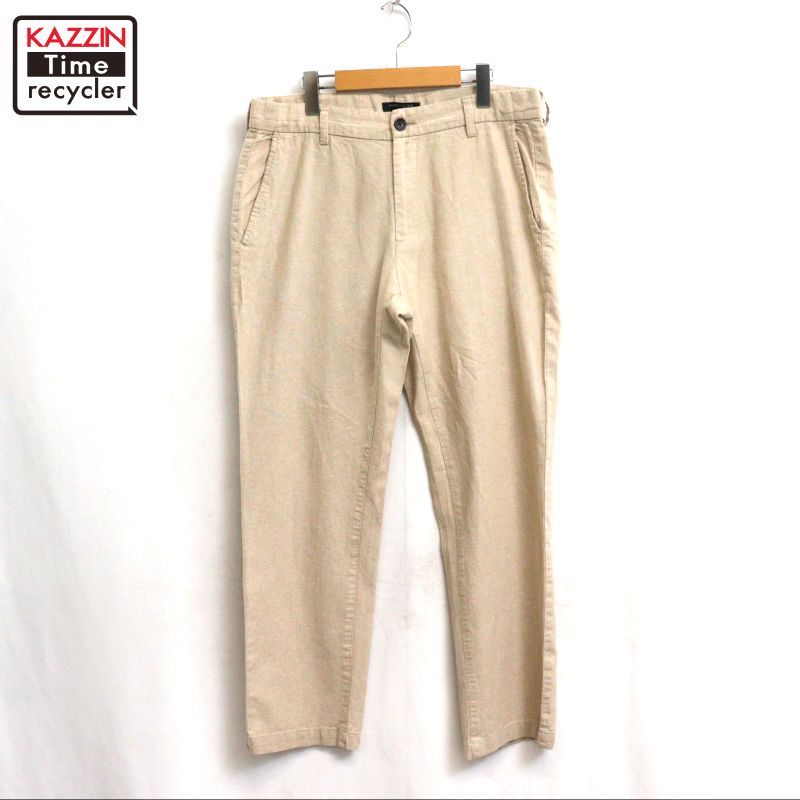 00s Banana Republic リネン混 スラックスパンツ メンズ Lサイズ相当