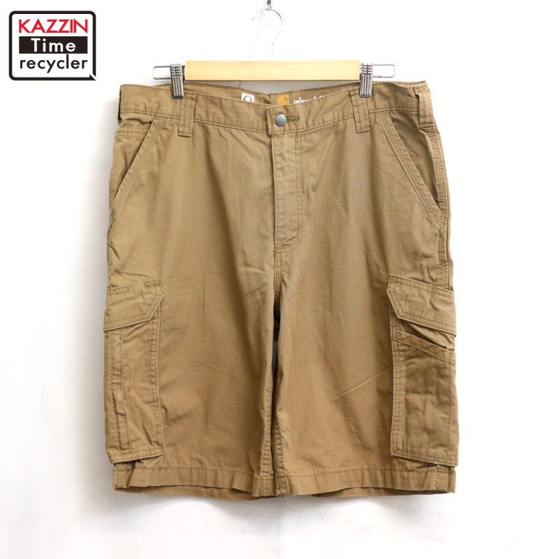 00s Carhartt カーゴ リップストップ ショートパンツ メンズ XLサイズ相当 ビッグサイズ オーバーサイズ