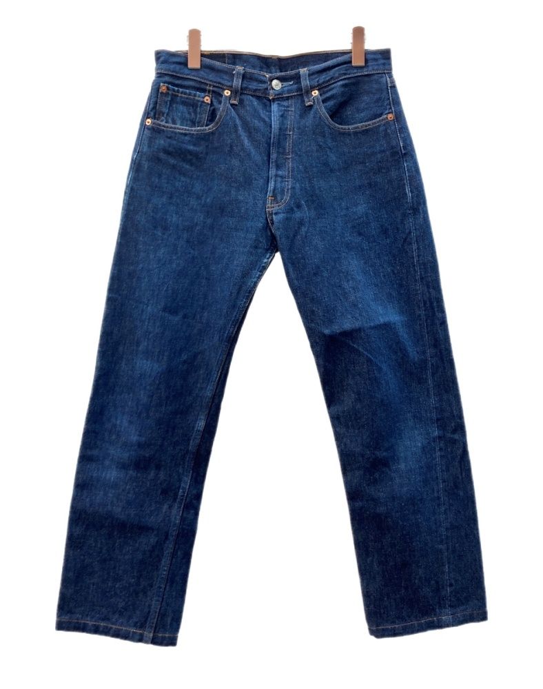 リーバイス Levi's 00s Denim Pants デニム パンツ ボタンフライ ボタン裏359 ジーンズ インディゴ 青 ロゴ 501xx デニム ブルー サイズW32L36 104MB-552