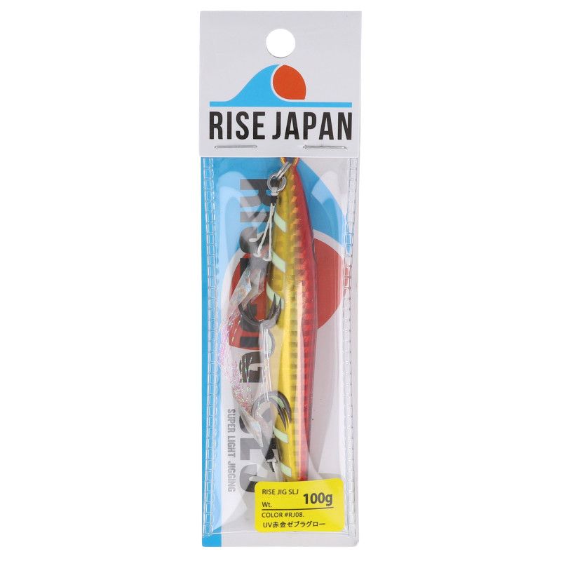 ライズジャパン ジグ ライズジグ SLJ 100g RJ08. UV赤金ゼブラグロー