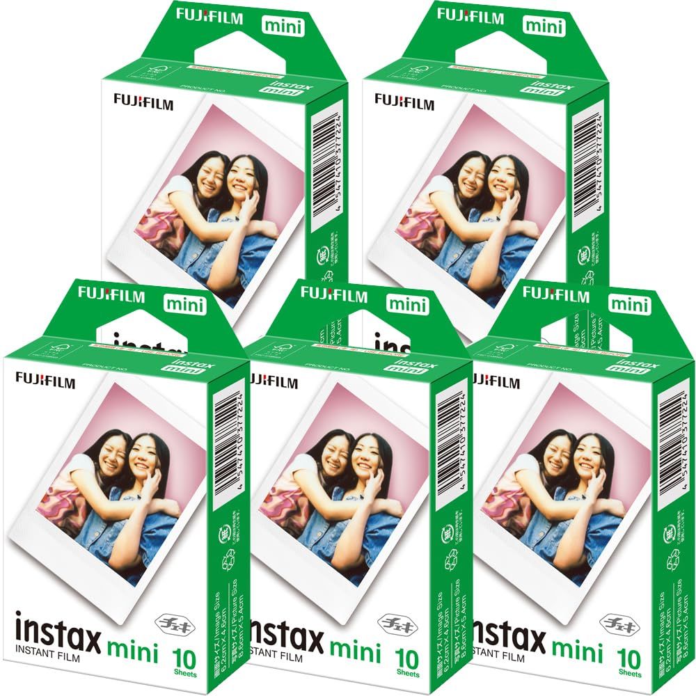 富士フイルム [5セット販売]FUJIFILM インスタントカメラ チェキ用フィルム 10枚入x5セット INSTAX MINI JP 1