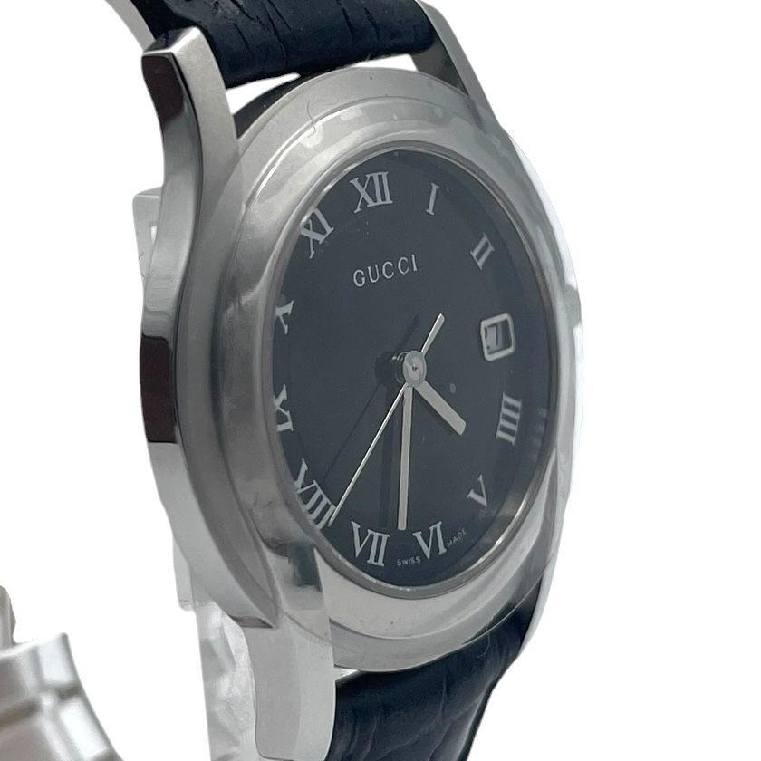 未使用品 新品電池 稼働品 GUCCI グッチ メンズ腕時計 5500M クォーツ 