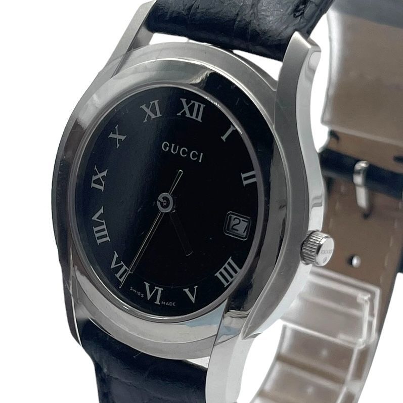未使用品 新品電池 稼働品 GUCCI グッチ メンズ腕時計 5500M クォーツ