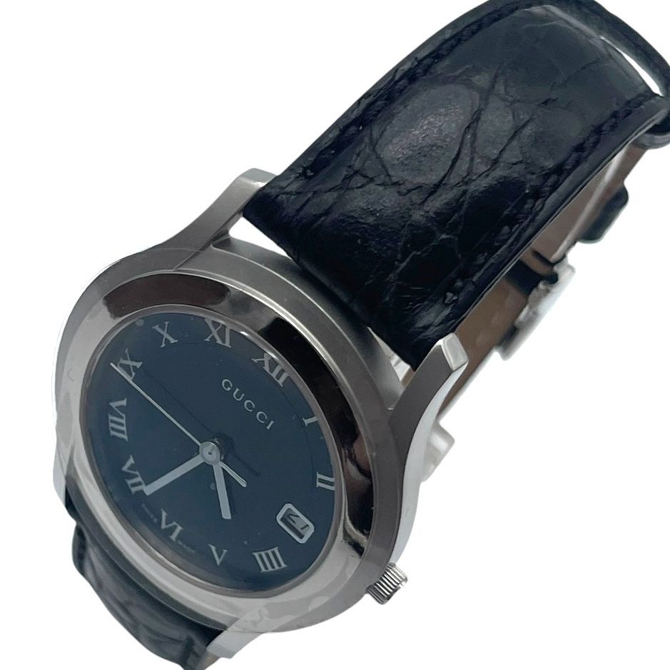 未使用品 新品電池 稼働品 GUCCI グッチ メンズ腕時計 5500M クォーツ