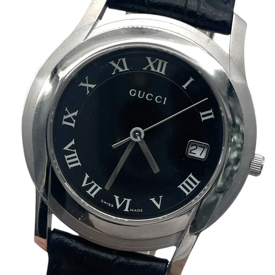 未使用品 新品電池 稼働品 GUCCI グッチ メンズ腕時計 5500M クォーツ