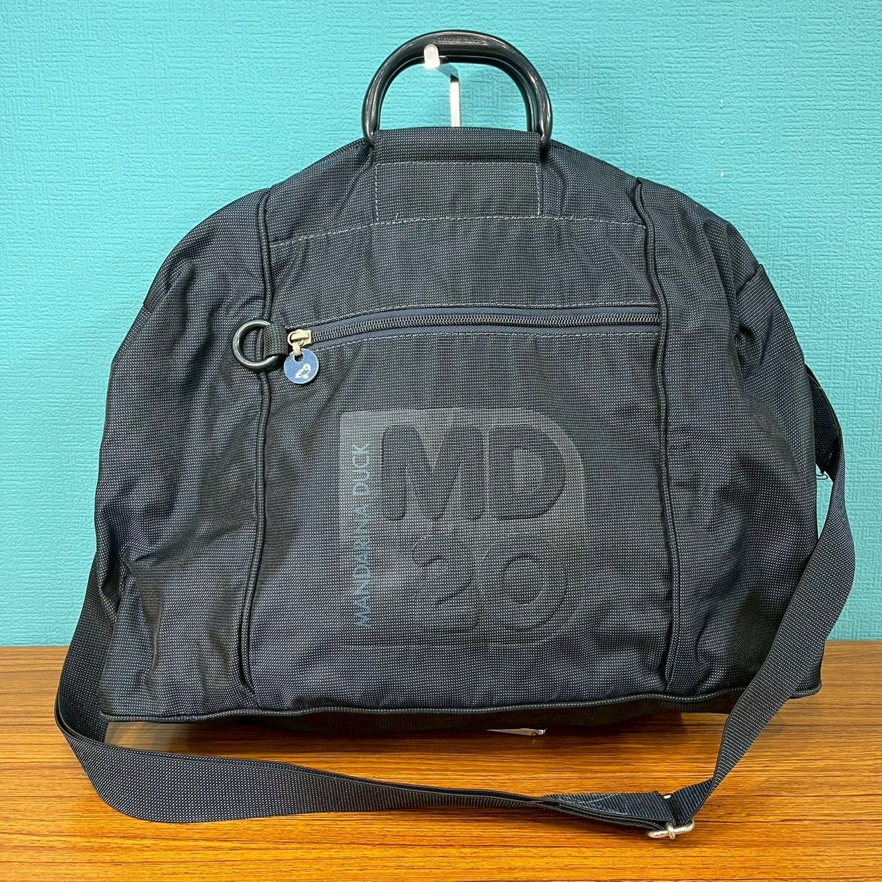 WB238 MANDARINA DUCK マンダリナダック ボストンバッグ 2way ショルダーストラップ付 ネイビー レディース メンズ 鞄
