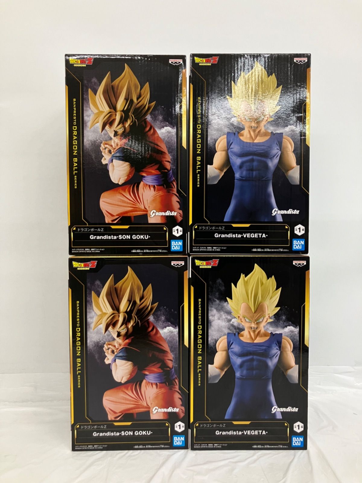 未開封 ドラゴンボールZ Grandista 孫悟空 ベジータ フィギュア 2種 4