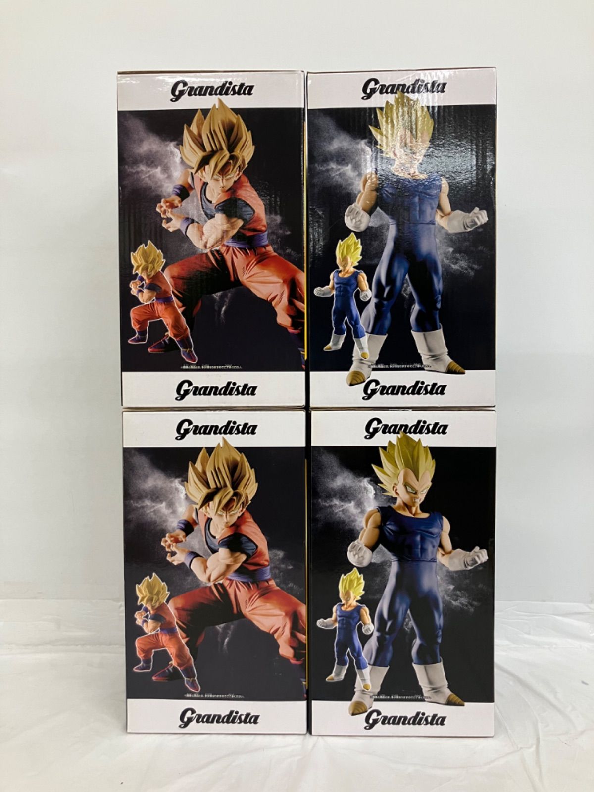 未開封 ドラゴンボールZ Grandista 孫悟空 ベジータ フィギュア 2種 4
