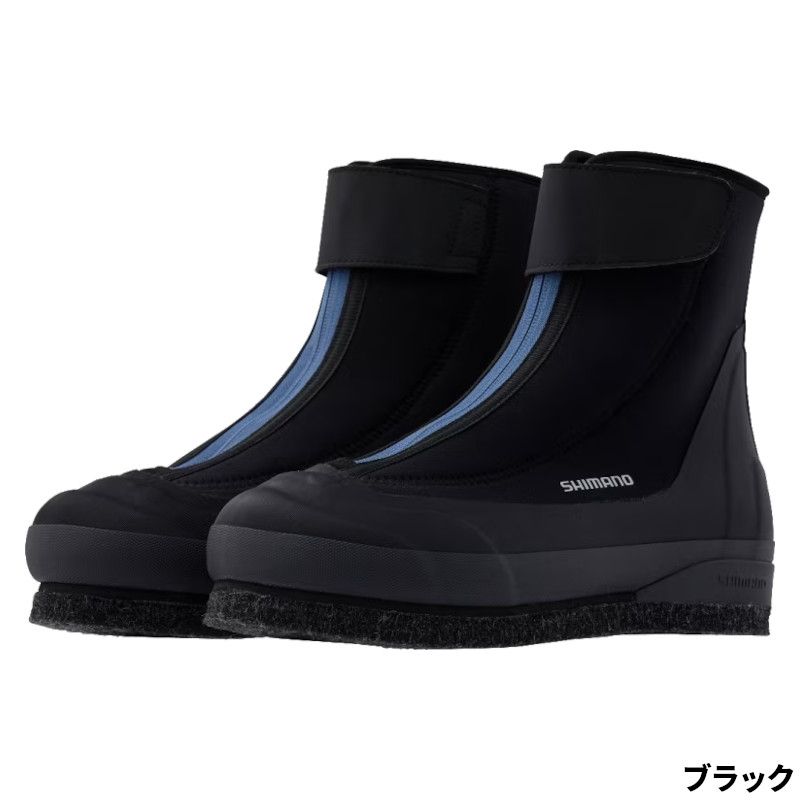シマノ 鮎GAME ウェットシューズ カットフェルト 中丸 25.0cm ブラック FS-04XX