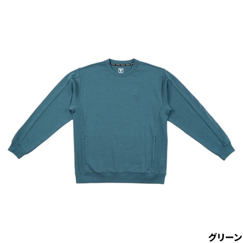 ジャッカル ウェア クルーネックスウェット SW-A001 XXL グリーン