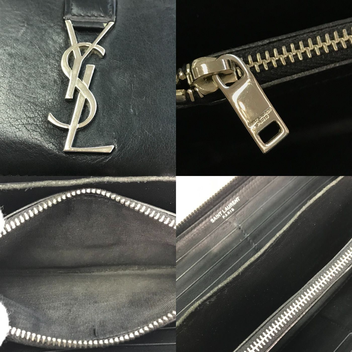 SAINT LAURENT サンローラン 長財布 ユニセックス ラウンドジップ