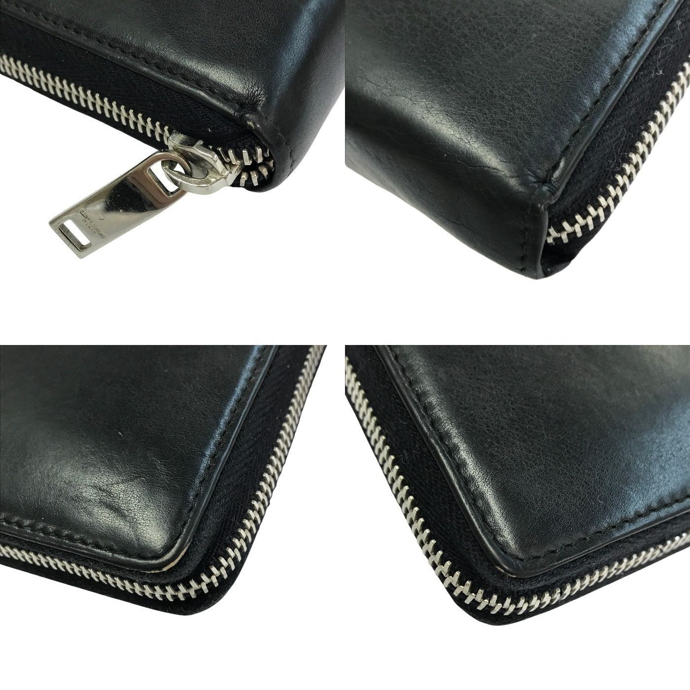 SAINT LAURENT サンローラン 長財布 ユニセックス ラウンドジップ