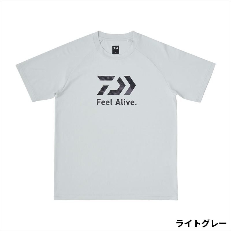 ダイワ ウェア DE-3925 Feel Alive. ドライTシャツ L ライトグレー