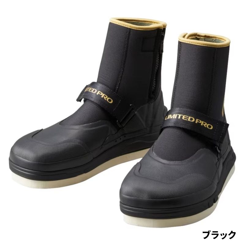シマノ リミテッドプロ ジオロック 羊毛フェルト (中丸先ワイド) 2XL ブラック FT-522W
