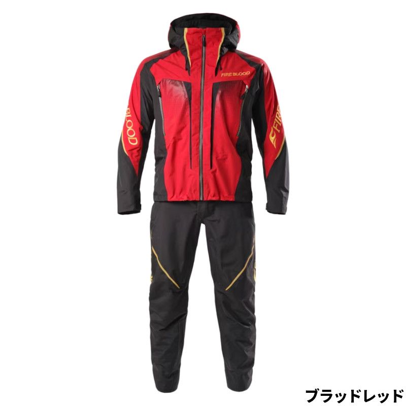シマノ ウェア リミテッドプロ 3シーズン レインスーツ M ブラッドレッド RA-160Y