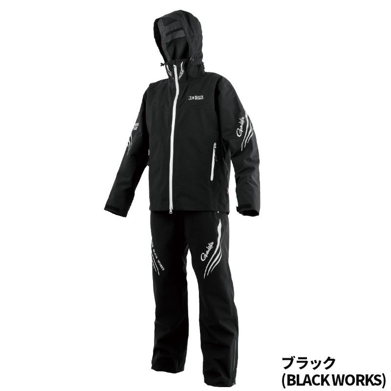 がまかつ ウェア アルテマシールドプロ レインスーツ M ブラック(BLACK WORKS) GM3785