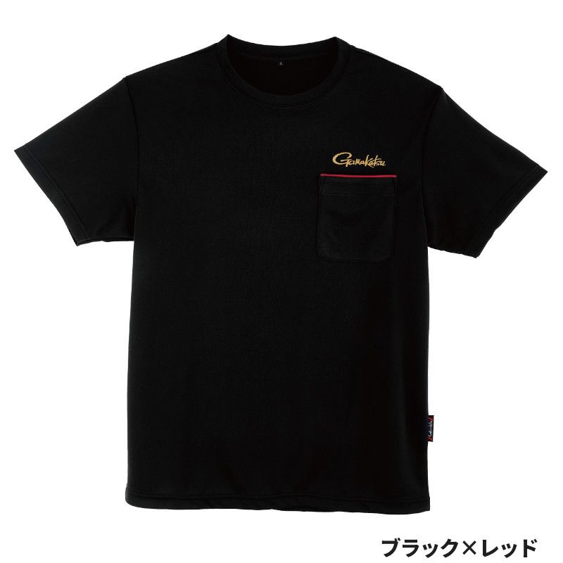 がまかつ ウェア KM Tシャツ M ブラック×レッド GM3780
