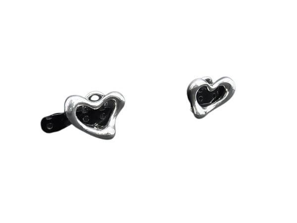 TIFFANY＆Co ティファニー イヤリング エルサペレッティ オープンハート シルバー系 SV925 レディース クリップ式 美品