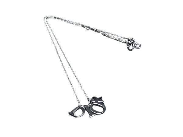 ChristianDior ディオール ネックレス シルバー系 メタル レディース ロゴ 美品 16,272円