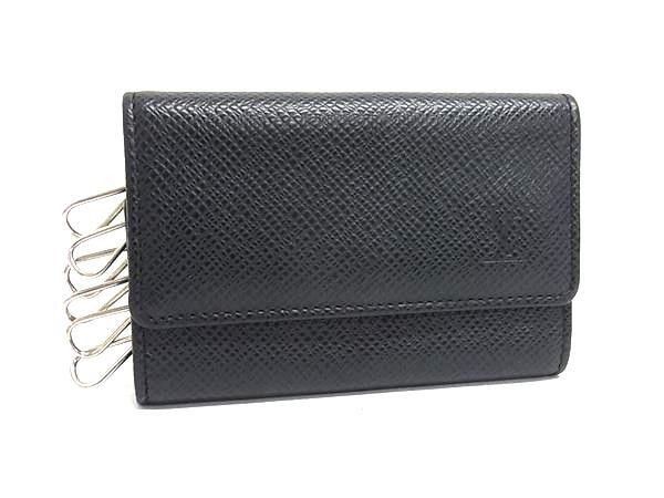LOUIS VUITTON ルイヴィトン キーケース ミュルティクレ6 M30532 アルドワーズ(ブラック系) タイガ メンズ 6連 シルバー金具 美品