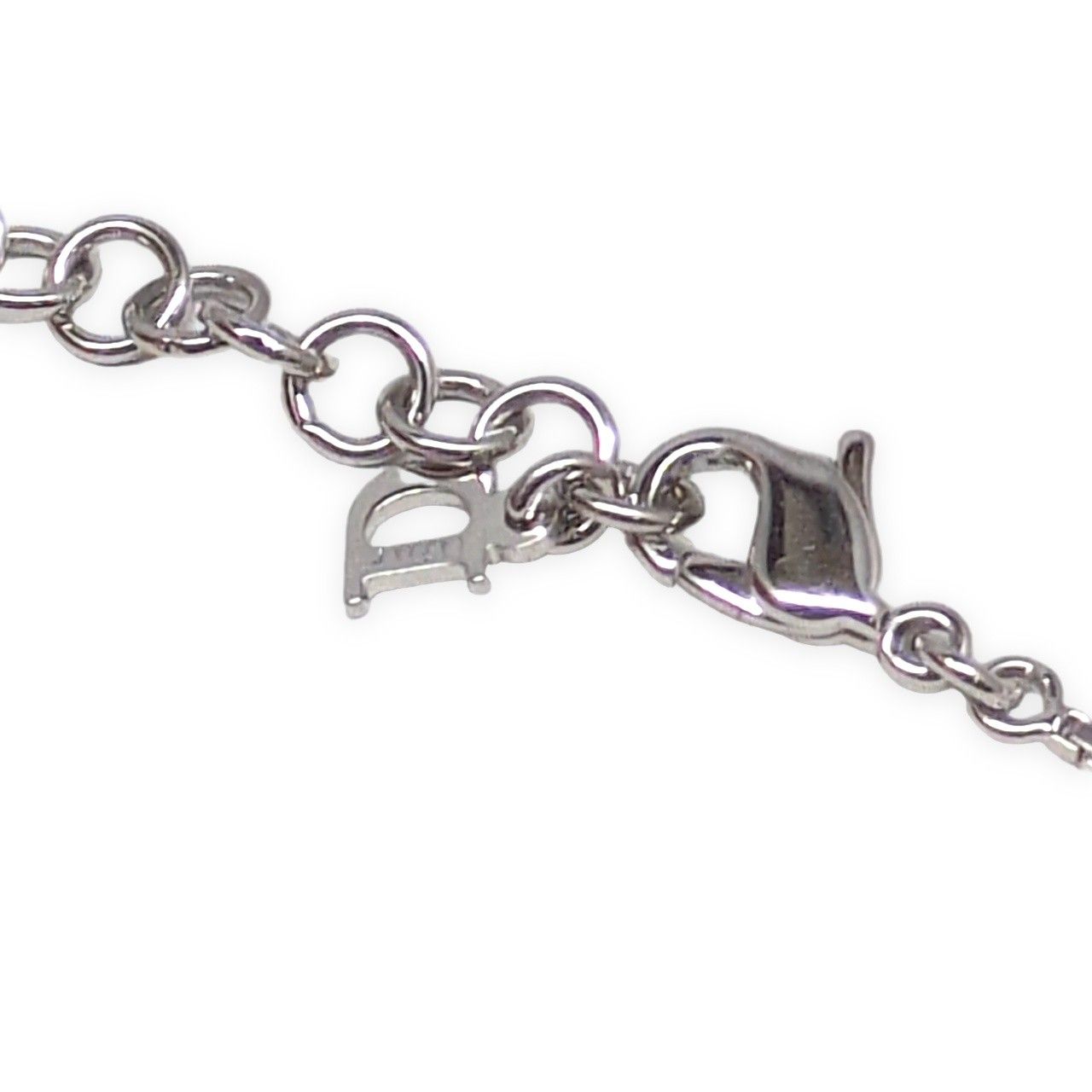 Christian Dior 美品 ロゴプレートレディースブレスレット Christian Dior クリスチャンディオール ロゴプレート ブレスレット