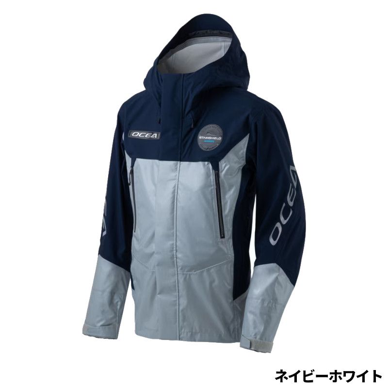 シマノ ウェア オシアイージーケア ジャケット 05 M ネイビーホワイト RA-070Z