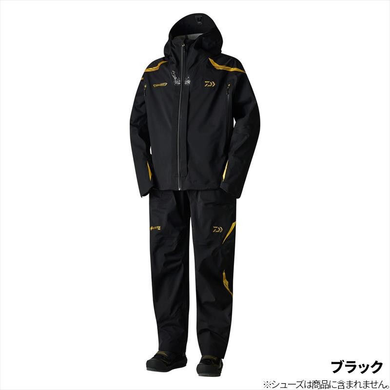 ダイワ ウェア DR-1025T ゴアテックス プロ トーナメントコンビアップレインスーツ 2XL ブラック