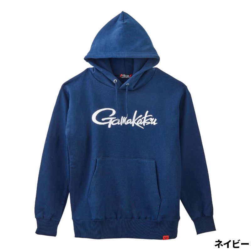 がまかつ ウェア ロゴフーディ L ネイビー GM3790
