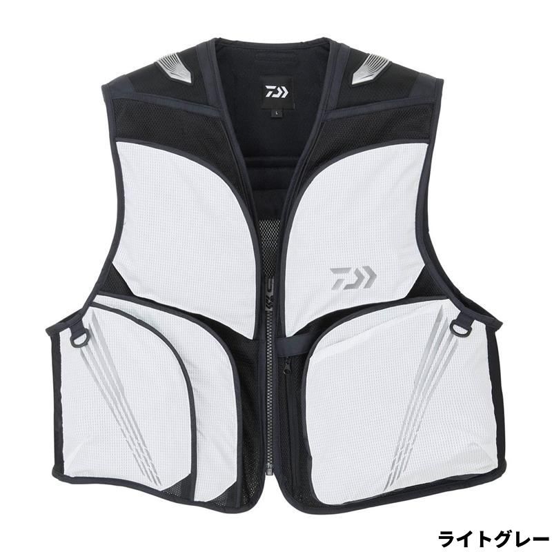 ダイワ ウェア DV-2126 クールショートベスト 2XL ライトグレー