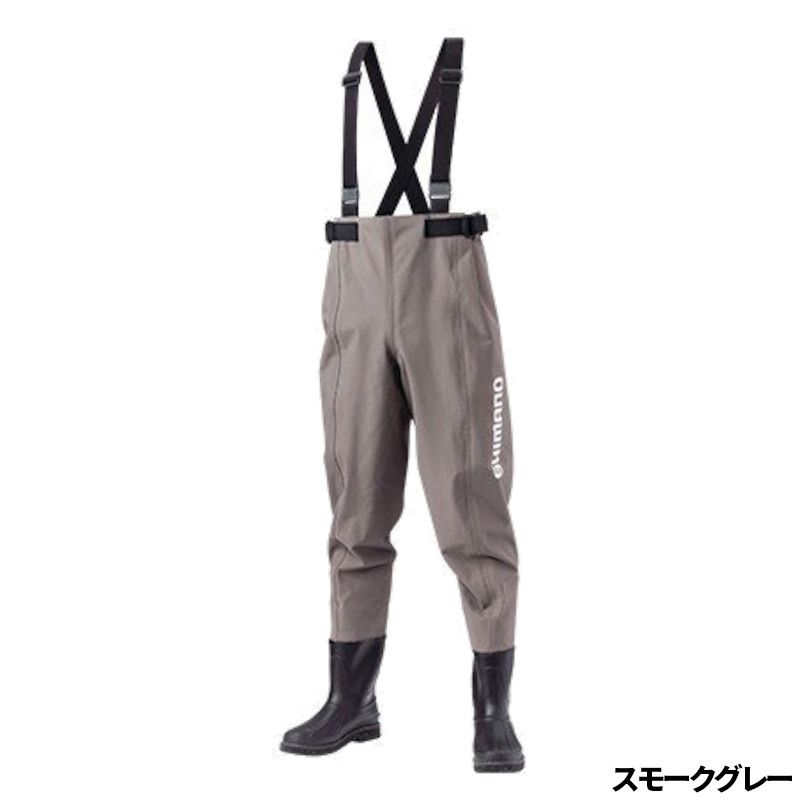シマノ ウェーダー ハイパーウェーダー (ウエストハイ・カットフェルトソール) 3L 27.5-28.5cm スモークグレー FF-051T