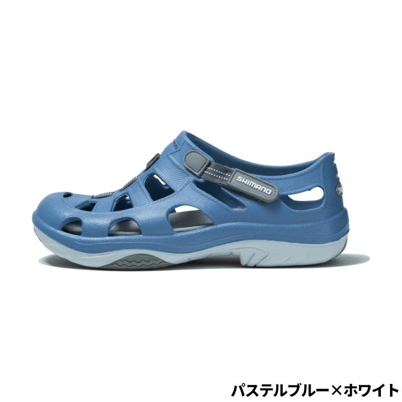 シマノ サンダル EVAIR マリンフィッシングシューズ 24.0cm パステルブルー×ホワイト FS-091I