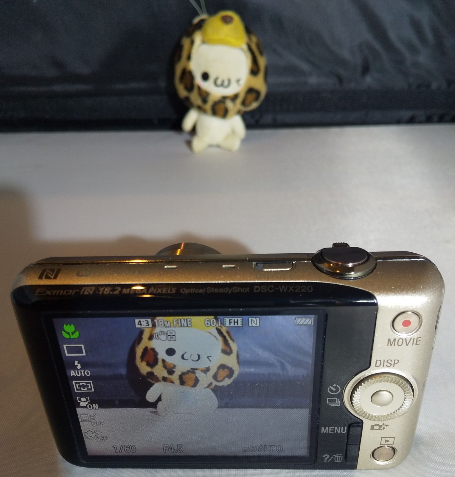 美品 SONY DSC-WX220 ゴールド 動作確認済み Wi-Fi搭載 コンデジ 