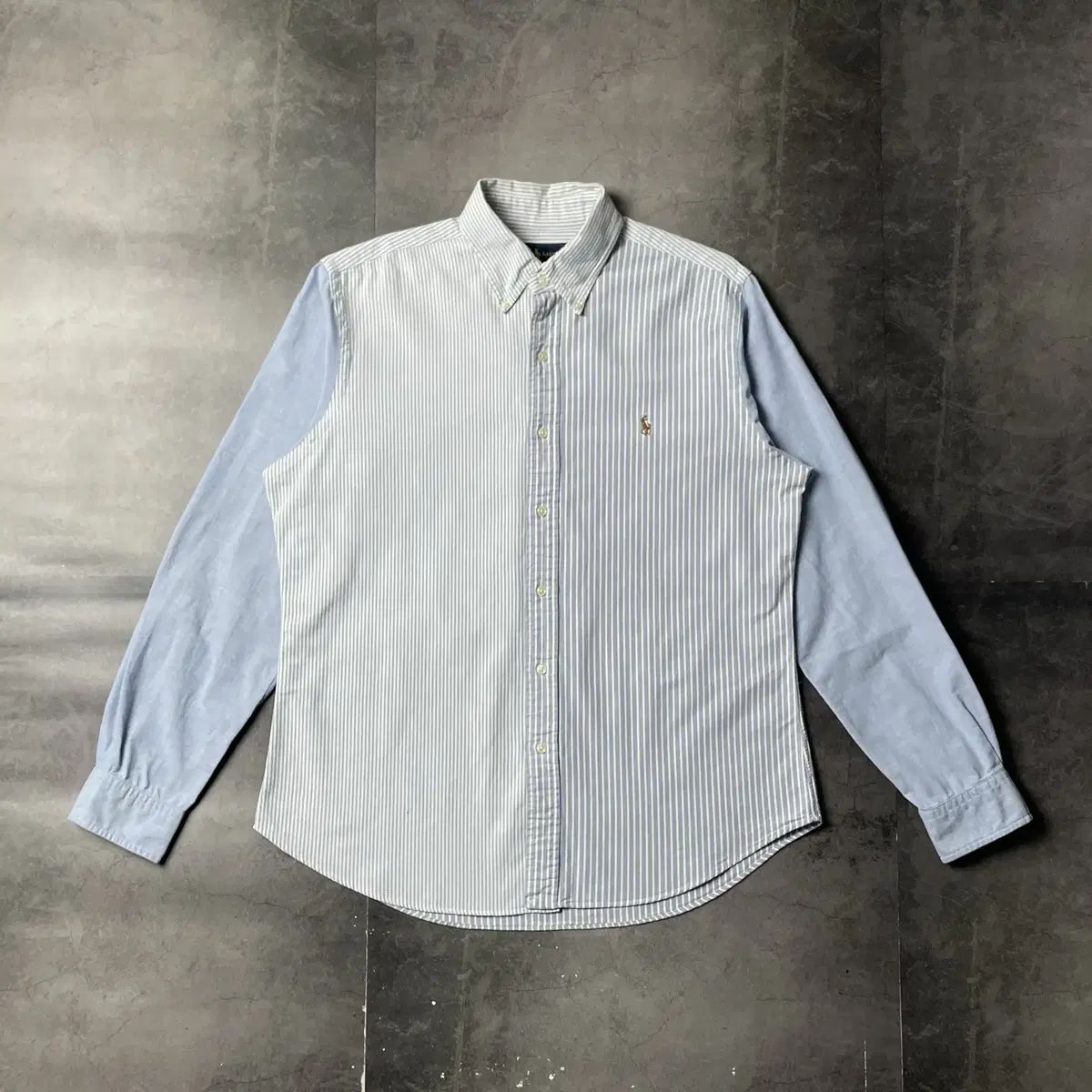 RALPH LAUREN ラルフローレン ブルー ストライプ シャツ A01067