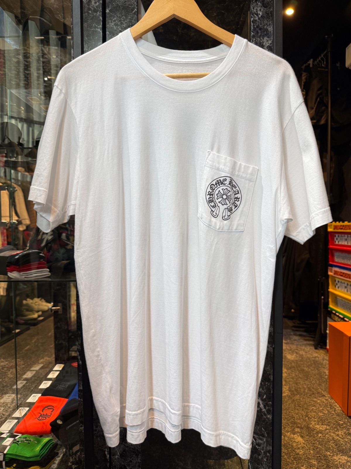 クロムハーツ　半袖Tシャツ　ホースシュー　ホワイト　Lサイズ　A品